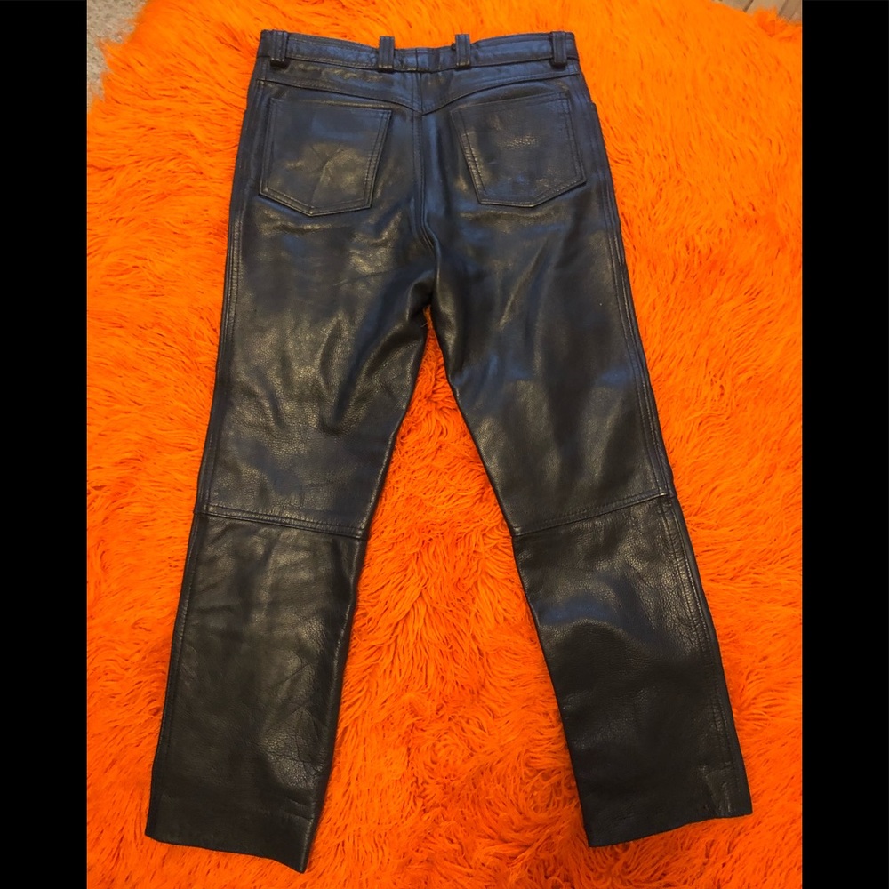 Men’s Black Leather pants sz.32
